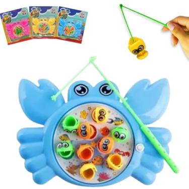 Imagem de Europio - Pequeno Pega Peixe Divertido Brinquedo De Pesca C/Imã