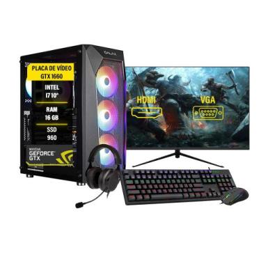 Imagem de Pc Gamer Completo I7 10º 16GB SSD 960 GTX 1660 - AMORIM SHOP
