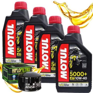 Imagem de Troca de Óleo Bmw C 600 Sport / C 650 Gt Motul 5000+ 10w40 + Filtro Hi