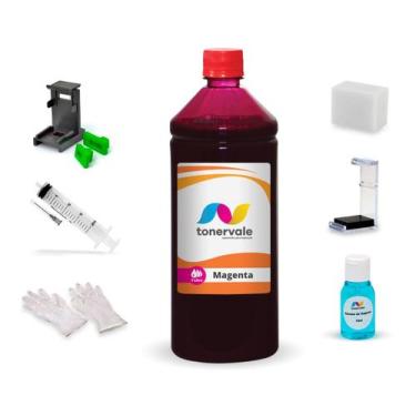 Imagem de Tinta Para HP D1360 22 - C9352AB Magenta 1 Litro Linha Platinum - Tone