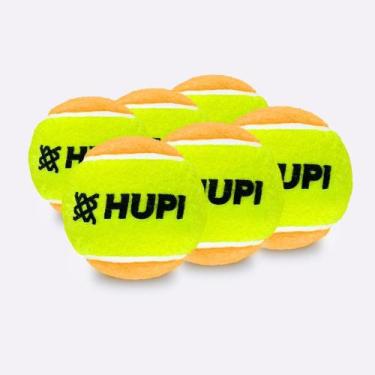 Imagem de Bola de Beach Tennis HUPI Pro Pack 06 Unidades, Amarelo