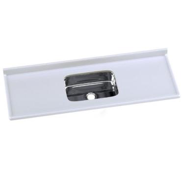 Imagem de Tampo para Pia de Cozinha Rorato Mármore Sintético com Cuba em Inox 15