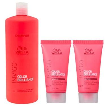 Imagem de Wella Professionals Brilliance Kit  Shampoo + Duas Máscaras, Kit
