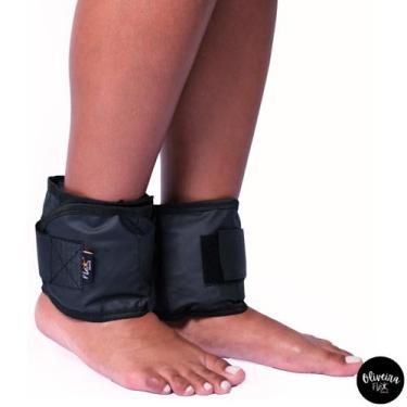Imagem de Tornozeleira Com Peso 2 Kg Par Caneleira Treino Exercício Exercício Fu