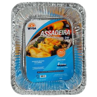 Imagem de Assadeira de Alumínio Retangular D40 4 Litros Wyda
