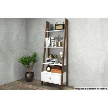 Imagem de Estante Livreiro de Escritório RT3091 c/ 3 Prateleiras Branco/Rustico 