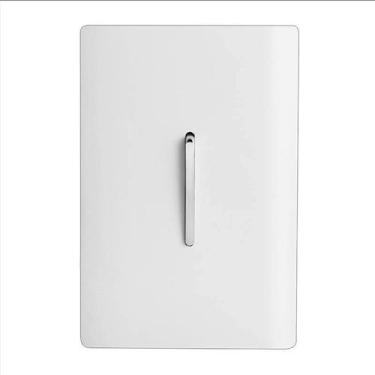 Imagem de Interruptor Novara Branco E Cromado 1 Tecla Simples 4x2 Com Placa Dico