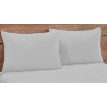 Imagem de 2 Fronhas Simples com Zíper 70cmx50cm Percal 200 Fios 100% Algodão - R