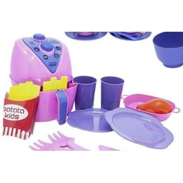 Imagem de Kit Jantar Menina Forma Pote Brinquedo Casinha Xícaras 35Pç - Altimar
