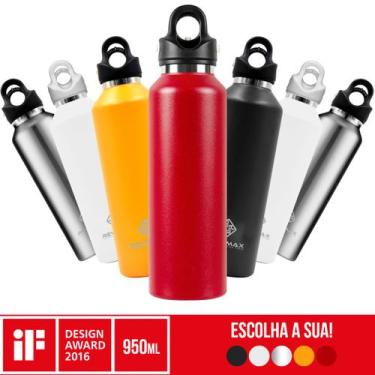Imagem de Garrafa Térmica 950 ml Revomax Parede Dupla Café Suco Água Academia Pa