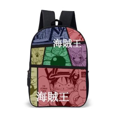Imagem de Mochila Bolsa Escolar Infantil One Piece Volta Às Aulas - Thuco Games,