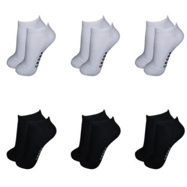 Imagem de Kit 12 Pares Meia Masculino Cano Curto Soquete Varias Cores - Hexa Wor