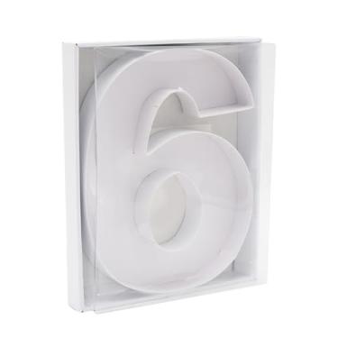 Imagem de SHENGHE Caixa de cupcake de presente de charcutaria com número de papelão preenchível de 30,5 cm com embalagem de doces (6 ou 9)