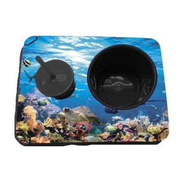 Imagem de Almofada Bandeja Pipoca Balde e 1 Copo Personalizado Fundo do Mar - De