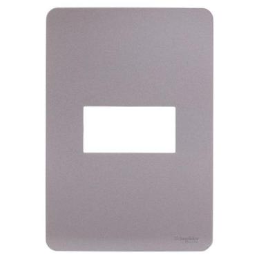 Imagem de Placa Orion 4x2 01 Modulo Axis Grey - SCHNEIDER, Cinza