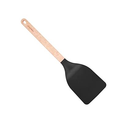 Imagem de Epicurean Utensílios de cozinha da série Gourmet da Cutting Surfaces, sistema operacional, cabeça de nylon preto com alça natural