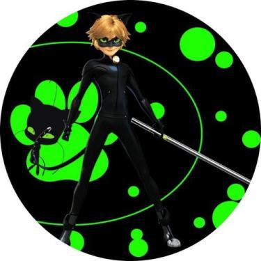 Imagem de Painel Redondo Tecido Sublimado 3D Cat Noir Frd-4961 - Felicitá