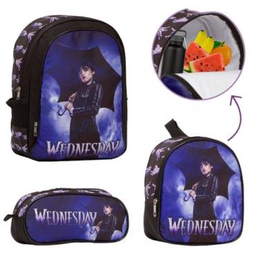 Imagem de Mochila Infantil Escolar Grande Wandinha Adams Crianças - TOYS 2U