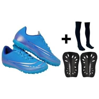 Imagem de Chuteira Society Adulto Juvenil Sosaite Campo Sintético Futebol Nova +