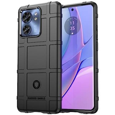 Imagem de Monwutong Capa de telefone durável de ajuste fino para Moto Edge 40, capa robusta para uso externo com grau militar à prova de choque, testada contra quedas e proteção da lente da câmera para Moto