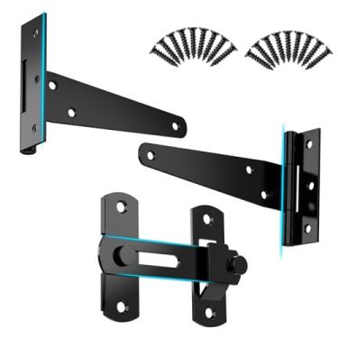 Imagem de Dobradiças de alça T, dobradiça T, dobradiças T-Gate, dobradiças de alça de portão, porta de cercas de madeira, porta de celeiro, portas de galpão, porta de armário, porta de casa de animal de