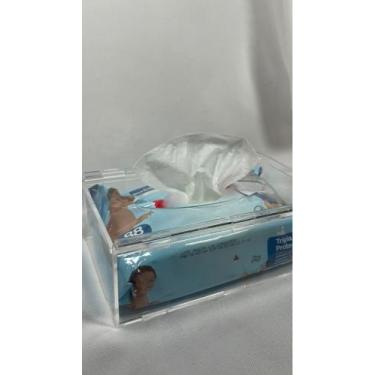 Imagem de Porta Lenço Umedecido em Acrílico Cristal - MCM ACRILICO