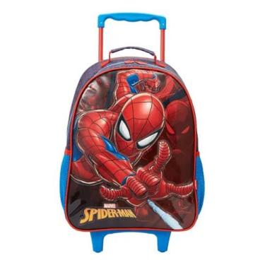 Imagem de Kit escolar mochila + estojo + lancheira homem aranha  - xeryus
