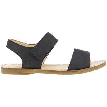 Imagem de El Naturalista Sandálias Anabela de Salto Feminino com Bico Aberto, 37, Preto, 5 Big Kid