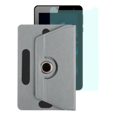 Imagem de Kit Capa Giratória + Película Compatível Com Tab Positivo Twist T770c 
