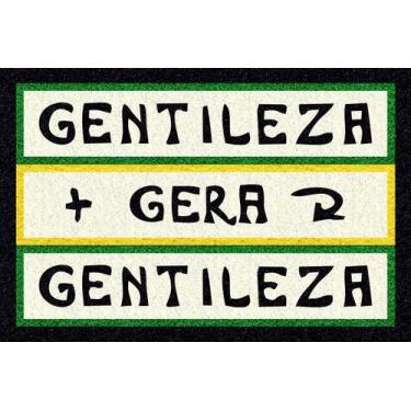 Imagem de Tapete capacho gentileza gera gentileza 60x40 cm - Zap Tapetes