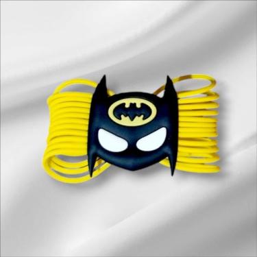 Imagem de Laço Infantil ou Pet Emborrachado Batman, Amarelo