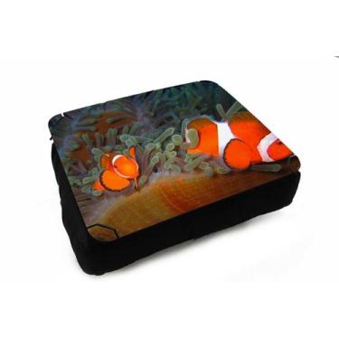 Imagem de Almofada Bandeja para Notebook Laptop Praia Mar Oceano Peixe - Deluzz,