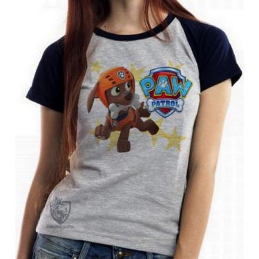 Imagem de Camiseta Baby Look  Blusa Feminina  Patrulha Canina Zuma - Empório Dut