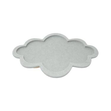 Imagem de Kit 3 Bandeja Festa Nuvem G 42x30x2 Mdf Madeira Pintado - Atacadão do 