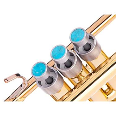 Imagem de Botões de dedo personalizados de trompete pesado para todos os modelos de cornetas Stradivarius, Artisan, New York, Chicago, TR200, todos os flughelhorns Stradivarius, todos os modelos de cornetas