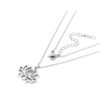 Imagem de Anel de lótus feminino FCK MY TRAUMA LOTUS Anel inspirador de flor de lótus exclusivo lembra você de deixar seu trauma de maneira lúdica, sem lama, sem lótus, anel para irmandade, melhores amigos,