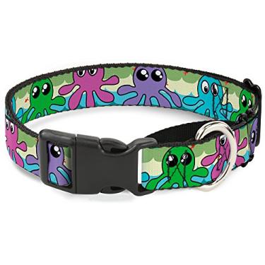 Imagem de Buckle-Down Coleira para cachorro martingale – desenho de polvo – 3,8 cm de largura – serve para pescoços de 33 – 45 cm – Pequena