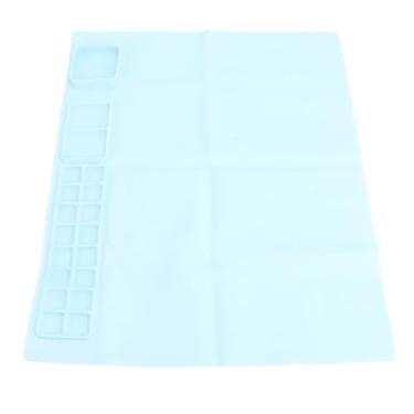 Imagem de Tapete Artesanal de Silicone, Tapete de Desenho de Arte Infantil Multifuncional de Fácil Limpeza Com Paleta de Cores para Criatividade, Apoio para Escrita e Desenho