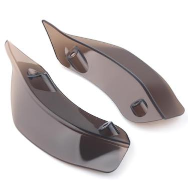 Imagem de FINMOKAL Defletor de ar de carenagem superior fumê lateral vento para-brisa defletores de ar para Harley Road Glide FLTRU FLTRU FLTRX FLTRXS 2015-2020