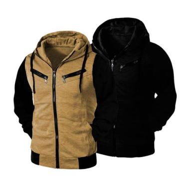 Imagem de Kit 02 Blusas De Frio Com Capuz Casaco Mmasculino e Feminino Ramazzoni