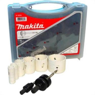 Imagem de Serra Copo Aco Rapido Makita Com 6Pecas 51Mm D-47123