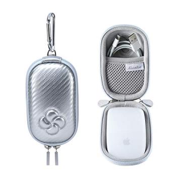 Imagem de Koonice Capa rígida compatível com Apple Magic Mouse (1, 2 e 3 gerações) incluindo mosquetão (prata)