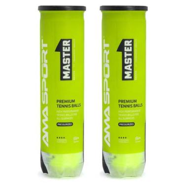 Imagem de Bola de Tênis Ama Master Pack Com 2 Tubos - 08 Bolas - Ama Sport