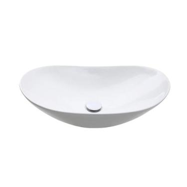 Imagem de Cuba de Apoio para Banheiro Oval Louça Cerâmica Esfena Pingoo.casa - B