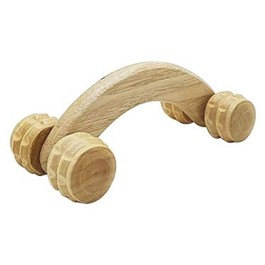 Imagem de Massageador De Madeira Carrinho Com 4 Rodas