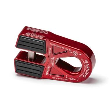 Imagem de Factor 55 00080-01 Flatlink E (Expert) substitui o gancho de guincho convencional por um suporte de manilha/anel D mais forte, carga máxima de 7,3 kg, falha final maior que 18 kg - vermelho