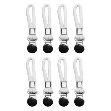 Imagem de 8 Pçs Pendurado Clipes de Toalhas de chá Com Laço, Armários Pano Cabide Suportes para Casa Cozinha Banheiro