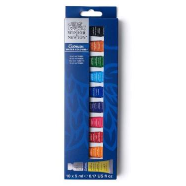 Imagem de Tinta Aquarela Winsor & Newton Cotman 5ml com 10 Cores - 0390664