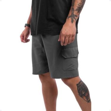 Imagem de Bermuda Adulto Masc Tactel Bolso Cargo Academia Estiloso 434 - Geral, 