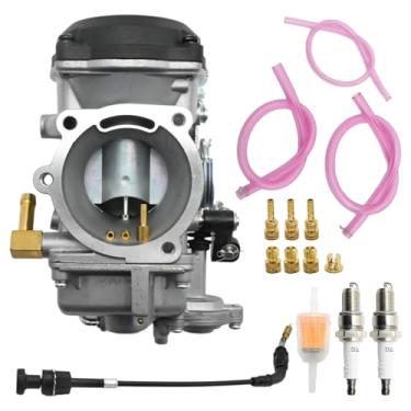 Imagem de Newnessai Kit de carburador 27421-99C, substituição para Harley-Davidson Sportster 883 1200 Road King Fat Boy Electra Glide 1998-2007, substitui 27490-04 27465-04 27031-95